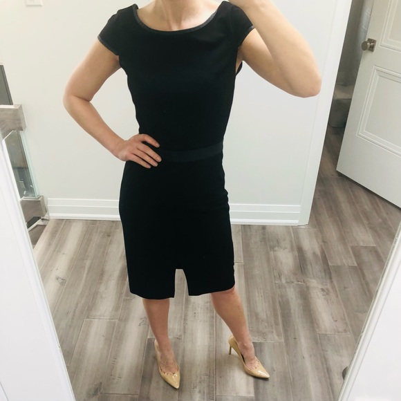 Club Monaco Leather Accent Dress - Picture 4 of 7